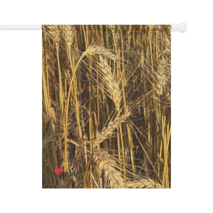 Wheat Banner, Outdoor Decorative Flag, Spring House Decor, Unique Garden Sign for Events, Enthusiast Gift