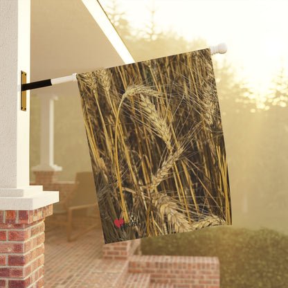 Wheat Banner, Outdoor Decorative Flag, Spring House Decor, Unique Garden Sign for Events, Enthusiast Gift