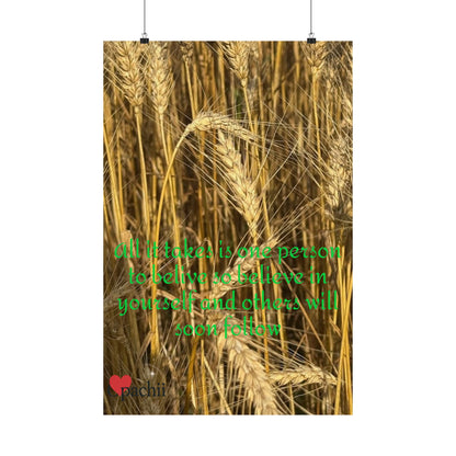 Inspirational Floral Poster, Motivational Wall Art, Positive Quote Decor, Self-Belief Print, Mindfulness Home Decoration