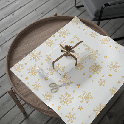 Elegant Snowflake Wrapping Paper - Perfect for Winter Celebrations