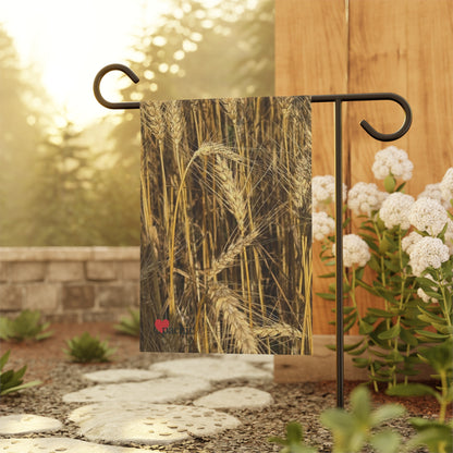 Rustic Garden Banner, Wheat Field Decor, Outdoor Home Decoration, Farmhouse Style, Seasonal Garden Sign