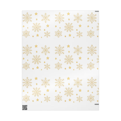 Elegant Snowflake Wrapping Paper - Perfect for Winter Celebrations