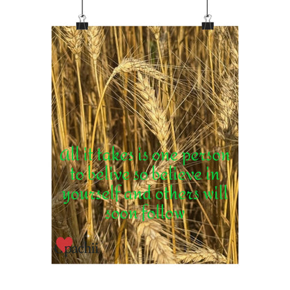 Inspirational Floral Poster, Motivational Wall Art, Positive Quote Decor, Self-Belief Print, Mindfulness Home Decoration