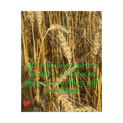 Inspirational Floral Poster, Motivational Wall Art, Positive Quote Decor, Self-Belief Print, Mindfulness Home Decoration