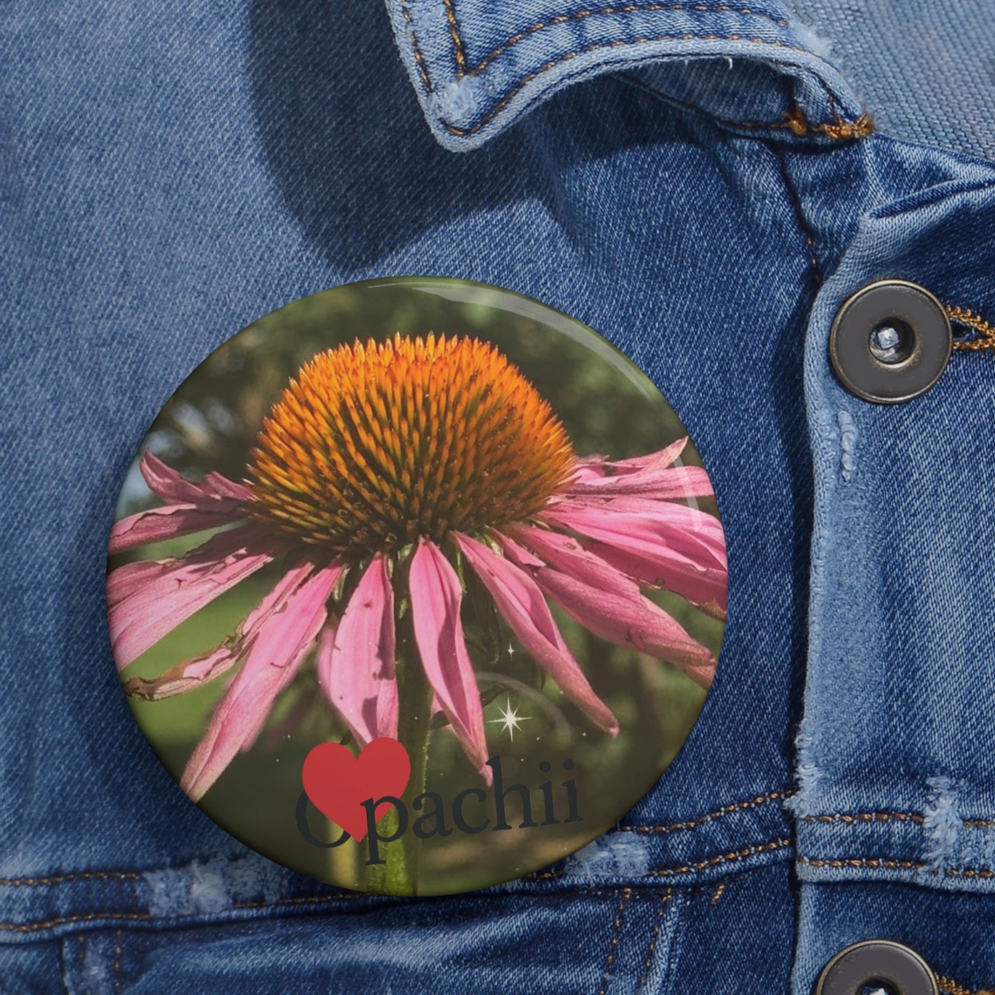 Custom Floral Pin Buttons, Personalized Accessories, Cute Gifts, Fun Party Favors, Floral Art Pins, Unique Collectibles
