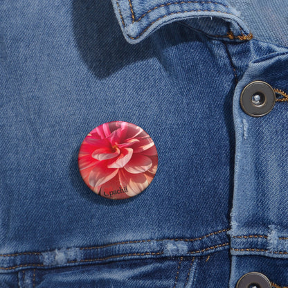 Floral Pin Buttons, Personalized Accessories, Cute Gifts, Fun Party Favors, Floral Art Pins, Unique Collectibles