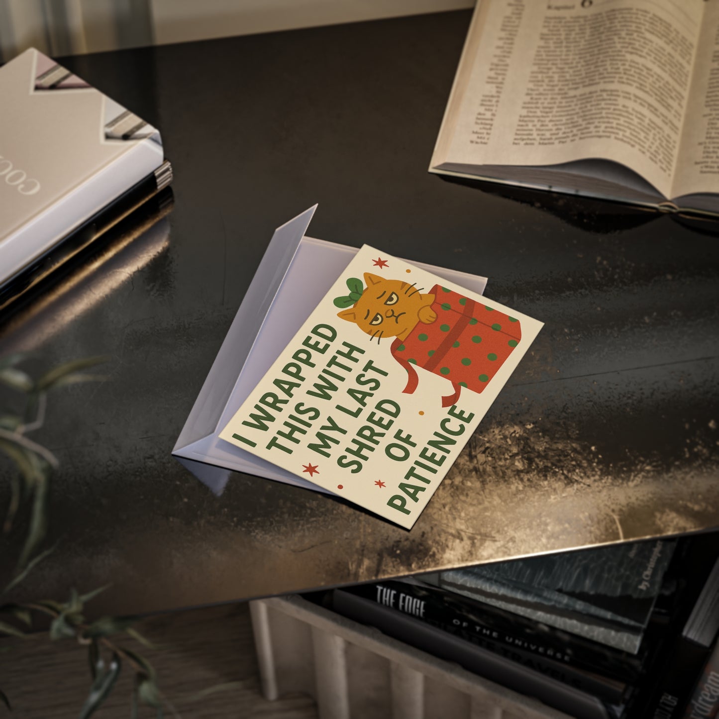 Holiday Card: Wrapped With My Last Shred of Patience